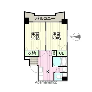 ドミール石川【2階】の間取り