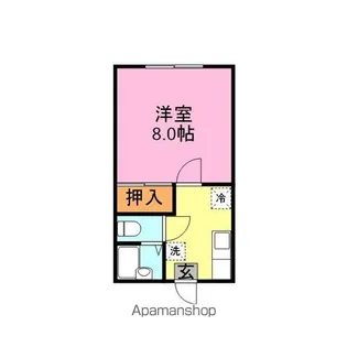 レジデンスセラミ【2階】の間取り