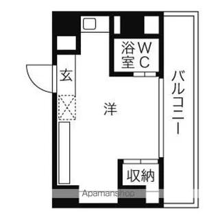 岩井橋ロイヤルハイツ【9N号室】の間取り