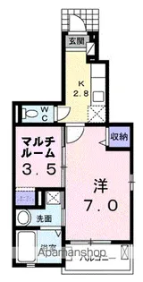 ムーン シーサ【1階】の間取り