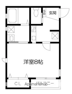 エクリュ帯山【101号室】の間取り