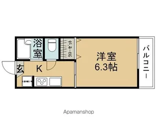 グリーンビレッジ1.2【2階】の間取り