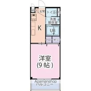 ナカノハイツ【1階】の間取り