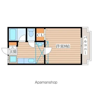 トラスト落合【1階】の間取り