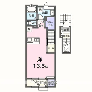 ラッフィナート パラッツオ【2階】の間取り