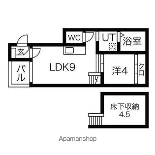 志賀本通ヒルズ【102号室号室】の間取り