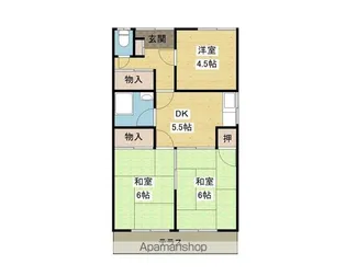 愛媛県松山市北久米町【一戸建】の間取り