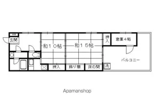 アーバンハイツ上長者町通【501号室】の間取り