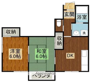 コーポドリーム【2階】の間取り