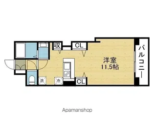 ホープ松屋町住吉【8階】の間取り