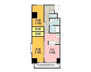 ベルアイランド【401号室】の間取り