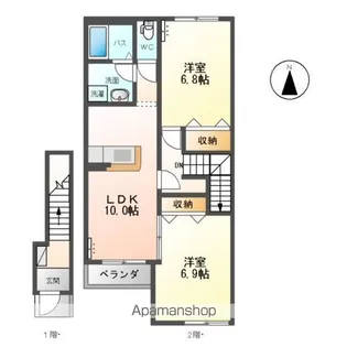ルーチェ【1階】の間取り