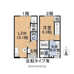 シャローム道守【101号室】の間取り
