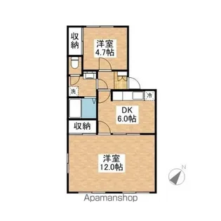シュトラール【202号室】の間取り