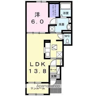 プラシード カーサ Ⅷ【1階】の間取り