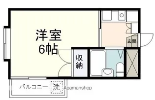 1Kの間取り画像