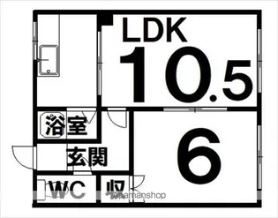 122ハイム【201号室】の間取り