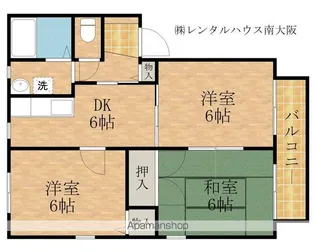 シエスタC棟【102号室】の間取り