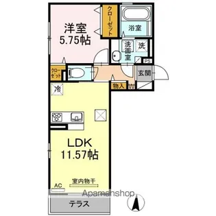 サンモリッツ【1階】の間取り