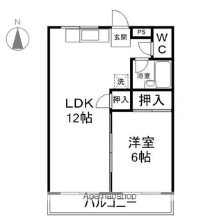 ラビットハウスM1【102号室】の間取り