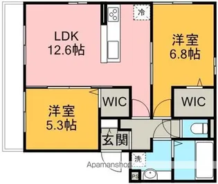 アミティエ Ⅰ【2階】の間取り