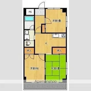 グランディール藤清弐番館【3階】の間取り