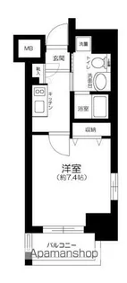 東京都港区芝大門2丁目【マンション】の間取り