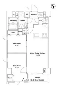 デルックス田端【5階】の間取り