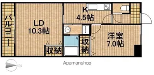 ラフォンテーヌ【4階】の間取り