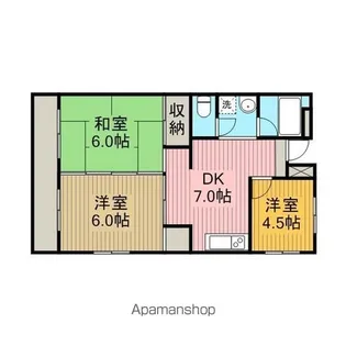 ディオール栄Ⅱ【3階】の間取り