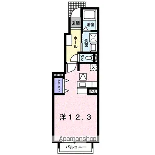 ビレッジ ハイマウンテン C【102号室】の間取り