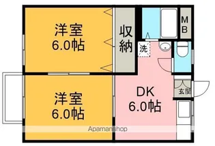 グリーンハイツ(鎌倉町)【1階】の間取り