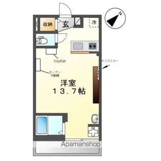 ジュネス粕壁東【1階】の間取り