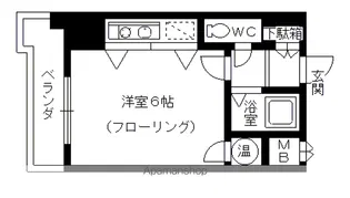 モア・フィールド箱崎Ⅱ【709号室】の間取り