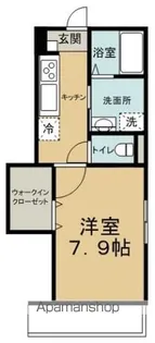 VILLE CREST【201号室】の間取り