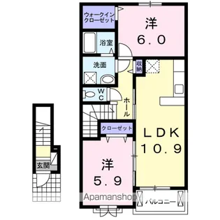 ルシール 名東A【2階】の間取り