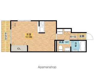 CRECIA宮前【Ⅱ101号室】の間取り