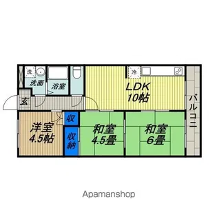 ハイツ清風【301号室】の間取り