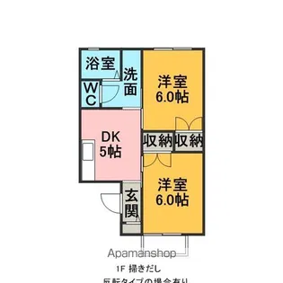 蓮花寺ハイツ B【201号室】の間取り