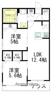 フリーシア浜田山【1階】の間取り