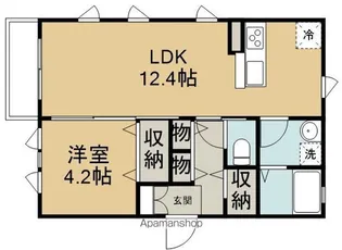 BONHEUR(ボヌール)【2階】の間取り