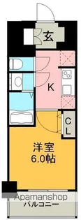ディアレイシャス名古屋大須通【11階】の間取り