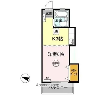 ピュアハイツ生野【3階】の間取り