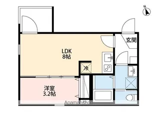 LE DE LA MAIN LEVE HANAZONO【1階】の間取り