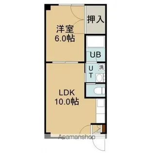 ピュアパレス港【411号室】の間取り