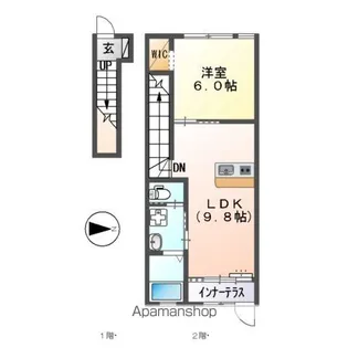 ミントリーフ【2階】の間取り