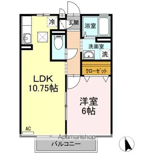 エスポワール AB【1階】の間取り