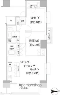 イストワール【12階】の間取り