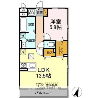 ROYAL EAST(ロイヤル イースト)【1階】の間取り