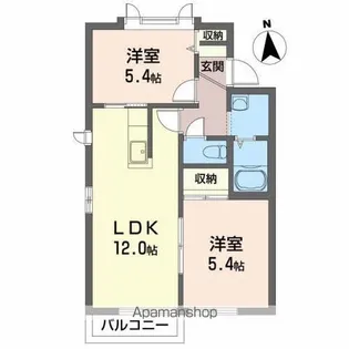フォルツァ【2階】の間取り